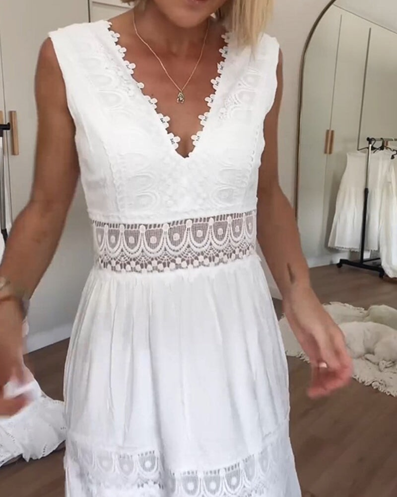 Zivome® | V-Neck Lace Dress
