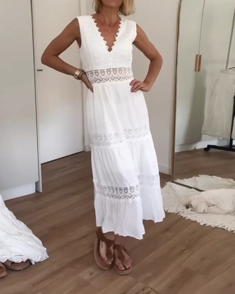 Zivome® | V-Neck Lace Dress