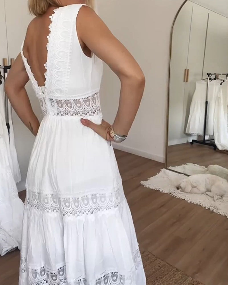 Zivome® | V-Neck Lace Dress