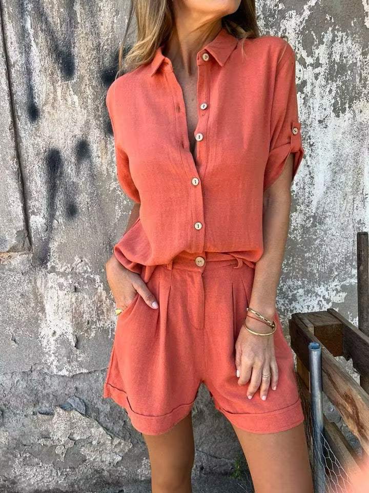 Zivome® | 2-Piece Linen Spring/Summer Set