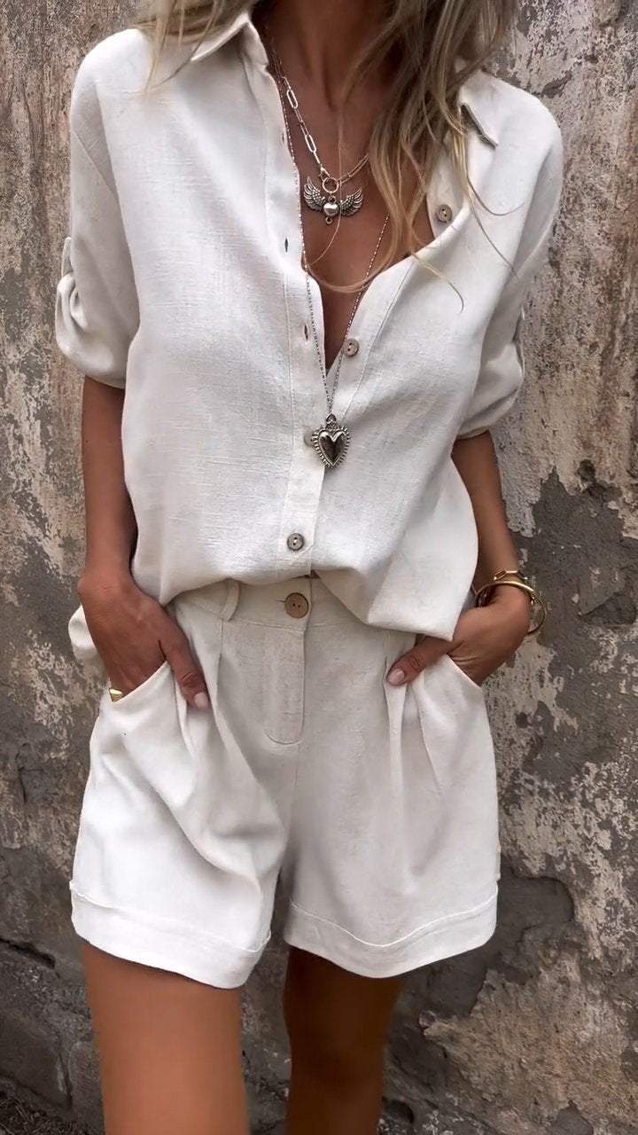 Zivome® | 2-Piece Linen Spring/Summer Set