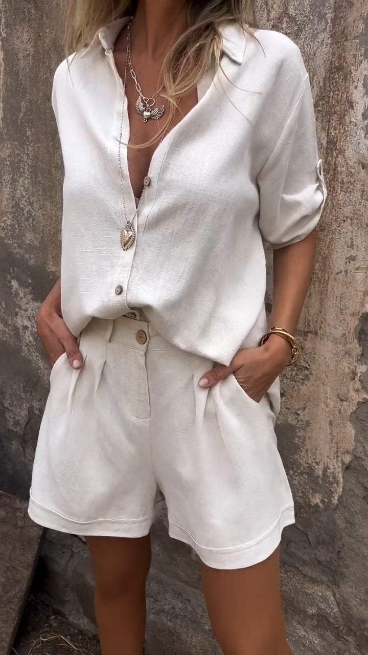 Zivome® | 2-Piece Linen Spring/Summer Set