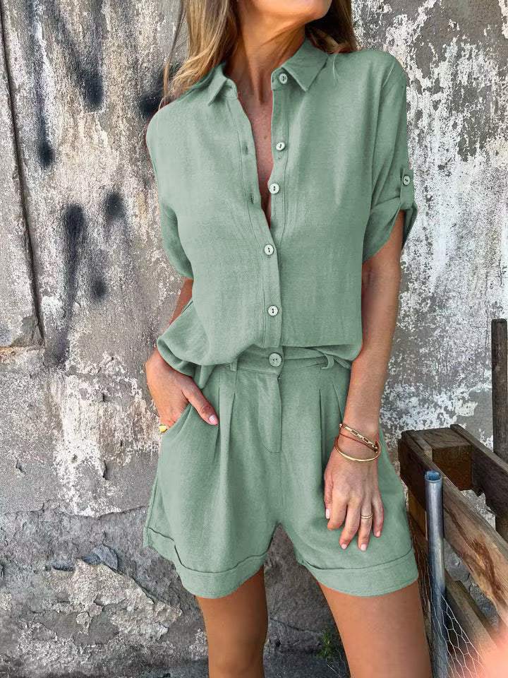 Zivome® | 2-Piece Linen Spring/Summer Set