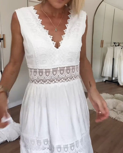 Zivome® | V-Neck Lace Dress