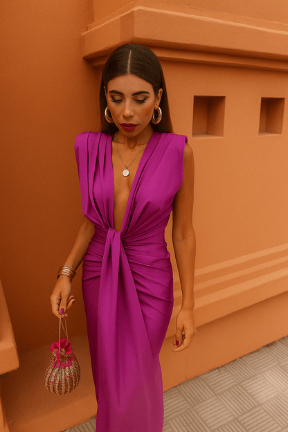 Moriah | Pleated Long Dress