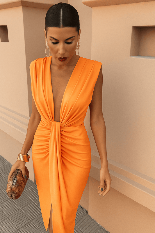 Moriah | Pleated Long Dress