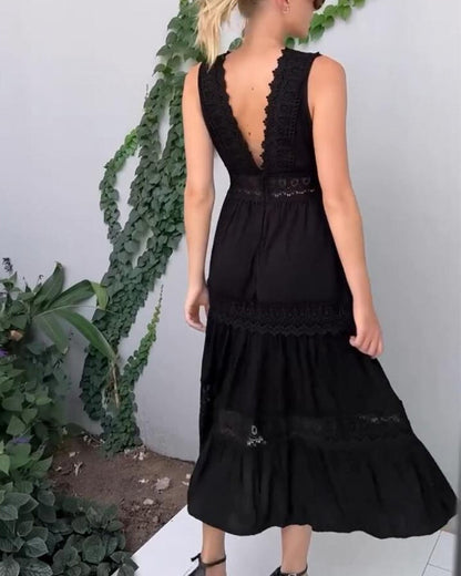 Zivome® | V-Neck Lace Dress