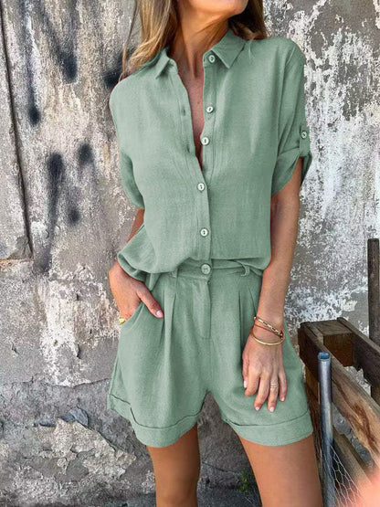Zivome® | 2-Piece Linen Spring/Summer Set